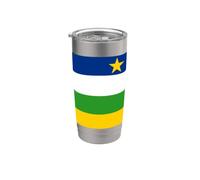 Central African Republic Flag Colors Central Africans Vaso térmico de acero inoxidable de doble pared