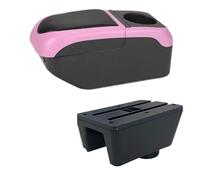 Central Ajustable Reposabrazos Para Seat Ibiza 6j 6L Reposabrazos Caja De Almacenamiento Para Coche Piezas Repuesto Interiores Para El Brazo Apoyabrazos Caja(Black Pink)