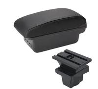 Central Ajustable Reposabrazos Para Skoda Para Octavia Para Yeti Mk2 2005-2012 Caja Almacenamiento Reposabrazos Coche Actualización Interiores USB Apoyabrazos Caja(B Black line 3USB)