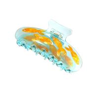 Central de cabello de la tazón de pescado novedoso, garra de cabello de moda para mujeres - ACETATE NOVICIÓN Funny Fish Fish Hair Clen,Barrette de estilo lindo, asegurando abrazaderas de cangrejo, her