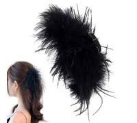 Central de cabello de plumas - Decoración de carnaval de lujo, adorno de fiesta vibrante | Accesorio de moda de Mascarada extravagante, tocado de actuación de escenario dramático, colorido elemento de