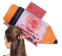 Central de pelo de lápiz, accesorios para el cabello del maestro, Clips de cabello divertidos para mujeres, Decorativa Linda Herramienta de decoración de diadema para la graduación del aula Primer día