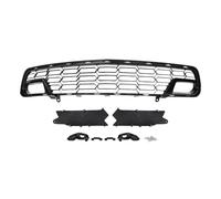 Central Delantera Parrilla Para Corvette C7 Grill Z06 Z51 2014-2019 Rejilla Delantera Inferior Rejilla Entrada Aire Delantera Parrilla Parachoques(Glossy Black With Camera Hole)