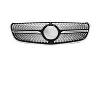 Central Delantera Parrilla Rejilla Entrada Parachoques Delantera Estilo Diamante Para Benz Vito V W447 2015-2023 V250 V300 V260 Kit Carrocería Tuning Parrilla Parachoques(15-19 V Black)
