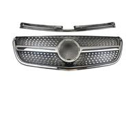 Central Delantera Parrilla Rejilla Entrada Parachoques Delantera Estilo Diamante Para Benz Vito V W447 2015-2023 V250 V300 V260 Kit Carrocería Tuning Parrilla Parachoques(15-19 VT Silver)