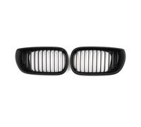 Central Delantero Rejilla Parrilla Delantera Doble Listón Negra Mate Para E46 4 Puertas 4D Para Serie 3 2002-2005 Accesorios Para Coche 2 Piezas