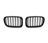 Central Delantero Rejilla Reemplazo Parachoques Carreras Para X3 Para F25 2010 2011 2012 2013 1 Par Rejillas Delanteras Negro Mate Brillante Rejilla Ventilación Cubierta Antiniebla Coche(Carbon Look)
