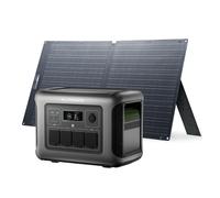 Estación de Energía Portátil ALLPOWERS R1500 LITE, Batería LiFePO4 de 1056 Wh, Generador Solar con Panel Solar de 100 W 200 W para Exteriores y Vehículos Recreativos 1600W with 2x SE200W