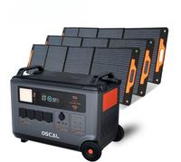 Central eléctrica portátil OSCAL PowerMax 6000 3600Wh LiFePO4 6000W + Panel solar PM200 Pro 200W