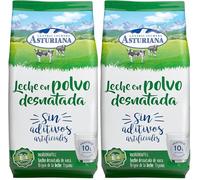 Central Lechera Asturiana Leche en Polvo Desnatada, Bolsa 1 kg (Paquete de 2)