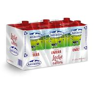 Central Lechera Asturiana Leche Entera, 6 x 500ml