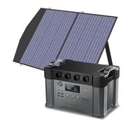 Centrale eléctrica portátil S2000 Pro 2400W con panel solar 100W exterior