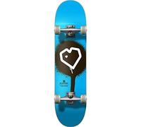 Centrano Unisex - Adultos Blueprint Spray Heart V2 Monopatín Completo, Azul/Negro/Blanco, 8 Pulgadas