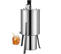 Centrífuga de miel eléctrica de 2 cuadros de acero inoxidable de 140 W, eficiente extractor de miel con tapa, for equipos de extracción de panales de apicultura