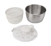 Centrífuga para Ensalada de Acero Inoxidable, Gran Capacidad, Secador de Lechuga y Verduras - Eficiente y Duradera, Fácil de Usar para Cocina y Ensaladeras