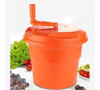 Centrifugador de ensalada grande, lavadora comercial de verduras con marco interior, diseño a prueba de agua, secado rápido en 10 segundos, sin daños vegetales, versátil para uso en cocina