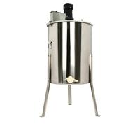 Centrifugador eléctrico de miel 140 W, 370 rpm, 4 marcos, con tapa transparente, altura regulable, extractor de miel de acero inoxidable para la apicultura