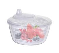 Centrifugadora de ensalada fácil de limpiar con cuenco, centrifugadora de ensalada grande, centrifugadora de ensalada, secadora de ensalada, lavadora de frutas para un verde seguro y práctico