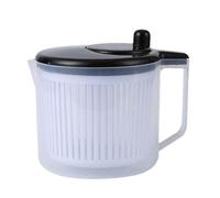 Centrifugadora de ensalada - Lavadora secadora de hojas de ensalada | Hilandero secador de frutas PP | Lavadora de verduras multifuncional con asa y escurridor, cuenco para lavar frutas, utensilios de