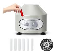 Centrifugadora de laboratorio 6 * 20ml con Tapa Transparente, Velocidad 4000rpm, Temporizador 0-60min Máquina Centrífuga Para Laboratorio Escuela Ciencia Separación de Muestras& Análisis Cualitativo