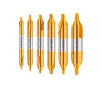 Centro Brocas HSS Broca central HSS, 1,0-6,0mm, avellanadores de 60 grados, taladro de centrado de Metal en ángulo for torno metalúrgico(6pcs 1.0-5.0mm)
