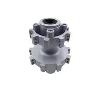 Centro de Aluminio de 36 Agujeros con núcleo Reforzado con el colchón de Rueda Reforzado Compatible con Varios Bordes Delanteros y Traseros de Llantas de Motocicleta(CQR Rear Hub)