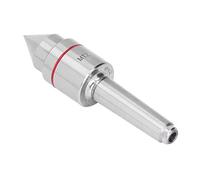 Centro de apoyo MT2 de acero al carbono de alta resistencia con cono Morse de 60°, centro de torno con diseño de triple rodamiento de bolas, con punta de carburo para máquinas de