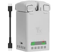 Centro de Carga para dji Mini 5 Pro/Mini 4 Pro /Mini3 Pro /Mini3, Estación de Carga Rápida para Baterías de Drones, Recarga hasta 2 Baterías Simultáneamente, Batería Externa, Compacto y Portátil