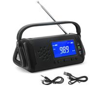 Centro de comunicación de emergencia innovador, radio solar que ofrece múltiples opciones de carga, incluyendo USB tipo C, dinamo y paneles