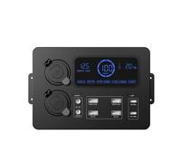 Centro de Control Portátil con Adaptador de Luces LED Power Box con Luces LED 100W para Vehículos Recreativos, Barcos Display Power Box 12V A