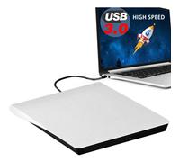 Centro de datos sin esfuerzo, grabadora y reproductor de CD/DVD portátil, actualización USB 3.0 y tipo C de alta velocidad, diseño ingenioso para