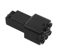 Centro de Filamento para Impresora 3d, 8 Canales, Plástico Negro | Pieza Compacta para Rutas Ordenadas, Compatible Tubos Bowden y Trabajos Multimaterial