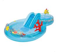Centro de Juegos Hinchable con Tobogán y Difusor, 193x310x71 Cm, Multicolor