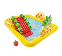 Centro de juegos intex frutas con tobogán y aspersor