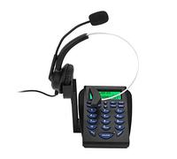 Centro de Llamadas Teléfono y Auriculares, Oficina de Negocios Teléfono Multifuncional Teclado de Marcación Centro de Llamadas Tráfico Teléfono Auriculares Función de FSK/DTMF