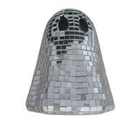 Centro de Mesa de Discoteca de Halloween - Espejo Mosaico Ghost Signo | Úlceras Interiores decoración de Mesa para Bandeja escalonada, repisa de Chimenea, Escritorio, decoración de Fiesta para