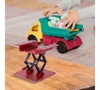 Centro de mesa de fieltro para árbol de Navidad, color verde lima, decoración de mesa para decoración del hogar de vacaciones, figura de base de madera festiva, 25-32 cm (rojo)