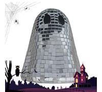 Centro de mesa Halloween - Decor Fantasma Disco para estanterías de pisos,Ornamento aterrador reutilizable para estanterías escritorio bandeja de niveles