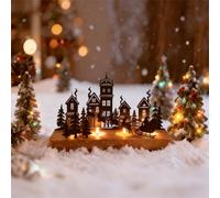 Centro De Mesa Navidad, Candelabros para Velas, Porta Velas Navidad, Corona De Adviento Porta Velas, para Decoración De Mesa, Decoración De Adviento, Regalos Navideños