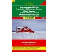 Centro De Noruega Trondheim-lillehammer-alesund Mapa De Carrete Ras (1