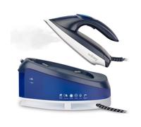 Wëasy LIN220 Centro Planchado, Alta presión, 5,5 Bar, Continuo, 120 g/min, Autonomía Ilimitada, Vapor Vertical, Suela Acero Inoxidable, Compacta, Depósito Agua 1.5L, Cerámica, 200 W, Azul