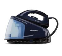 Orbegozo VP 8550 Centro de Planchado a Vapor, Planchado en Seco y a Vapor, Regulador de Temperatura, Botón Autolimpieza, Depósito de Agua Extraíble 1.2 L, 2400 W, Azul