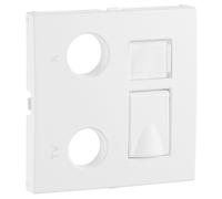 Centro de Tomas Mixtas R - TV - RJ45 / R - TV - RJ45 - FO LOGUS 90 (Ice) - EFAPEL