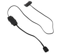 Centro de Ventiladores de PC 5v 3 Pines Rgb Negro | Control de Iluminación, Instalación Plug And Play, para Oficina y Gaming, Plástico y Aleación
