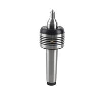 Centro de Vida 60° Giratorio de Acero de Alto Carbono MT4 Cónico para Contrapunto de Torno, Herramienta CNC de Triple Rodamiento con Precisión de 0,005" y Punta de Carburo para Tor