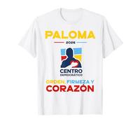 Centro Democrático Paloma 2026 Orden Firmeza y Corazón Camiseta
