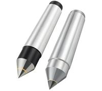 Centro fijo de torno cónico de aleación de alta precisión - MT1 MT2 MT3 Torno CNC Dedal móvil, precisión de 0,005 mm, 2 piezas(MT2-30mm)