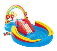 Centro juegos hinchable intex arcoiris 297x193x135 cm - 428l