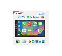 Centro multimedia para tu salpicadero, autorradio doble DIN con Bluetooth manos libres, Mirror Link, Apple CarPlay y Android Auto, de buena calidad.