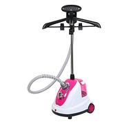 Centro planchado vertical,Plancha Vertical, Cepillo de Vapor 1700W 30g/min 230V/50H, depósito 1.7 L, con mas de una Hora de Vapor Continuo, Ideal para el hogar (Rosa-1700w)